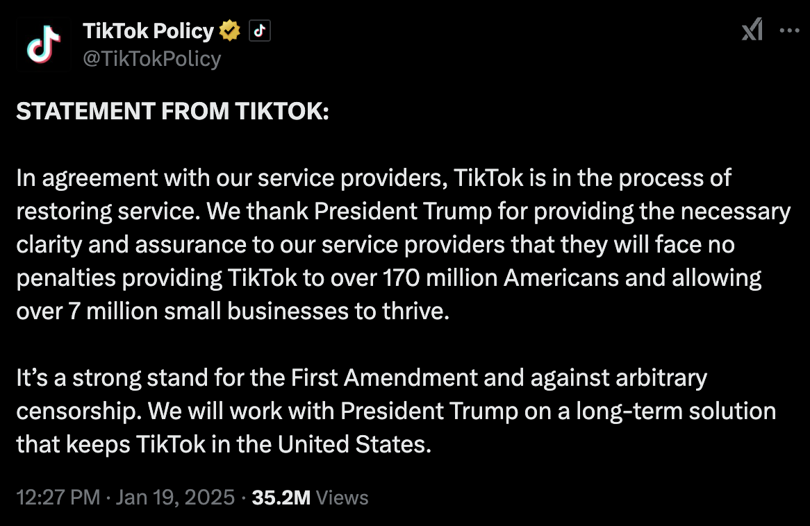 重磅!TikTok起死回生,美国服务恢复!特朗普亲自“保驾护航”,禁令暂时推迟!